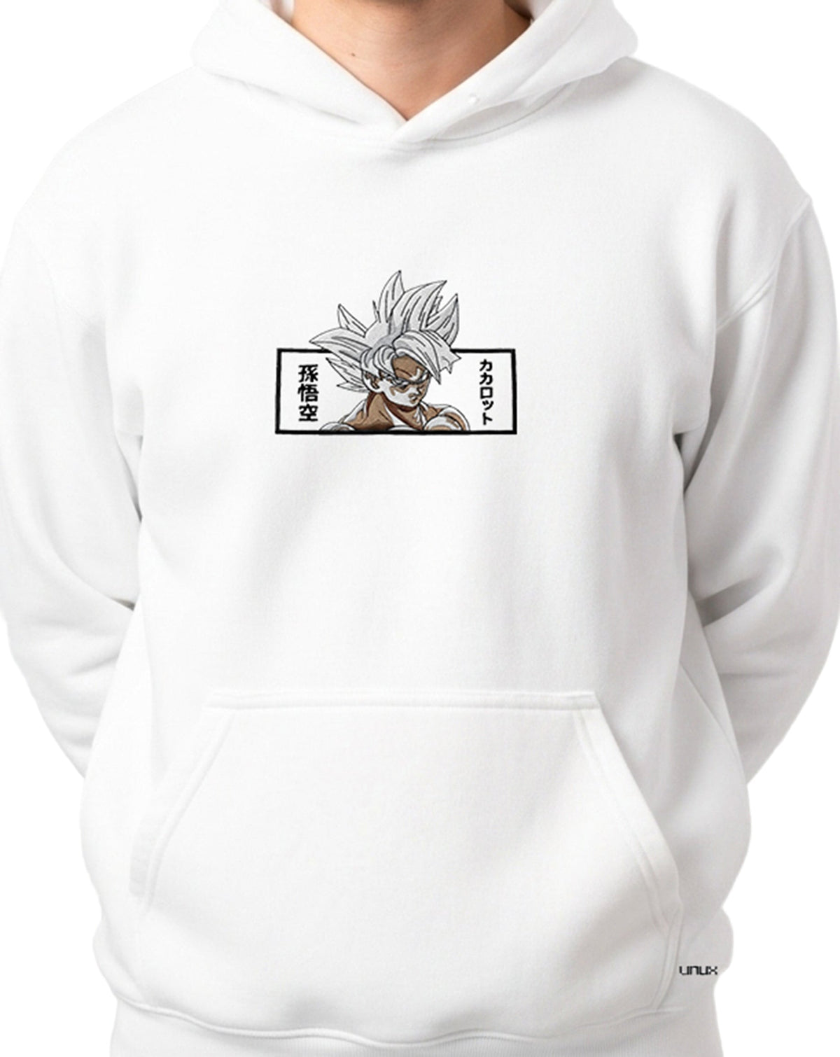 Hoodie Anime White - LINUX