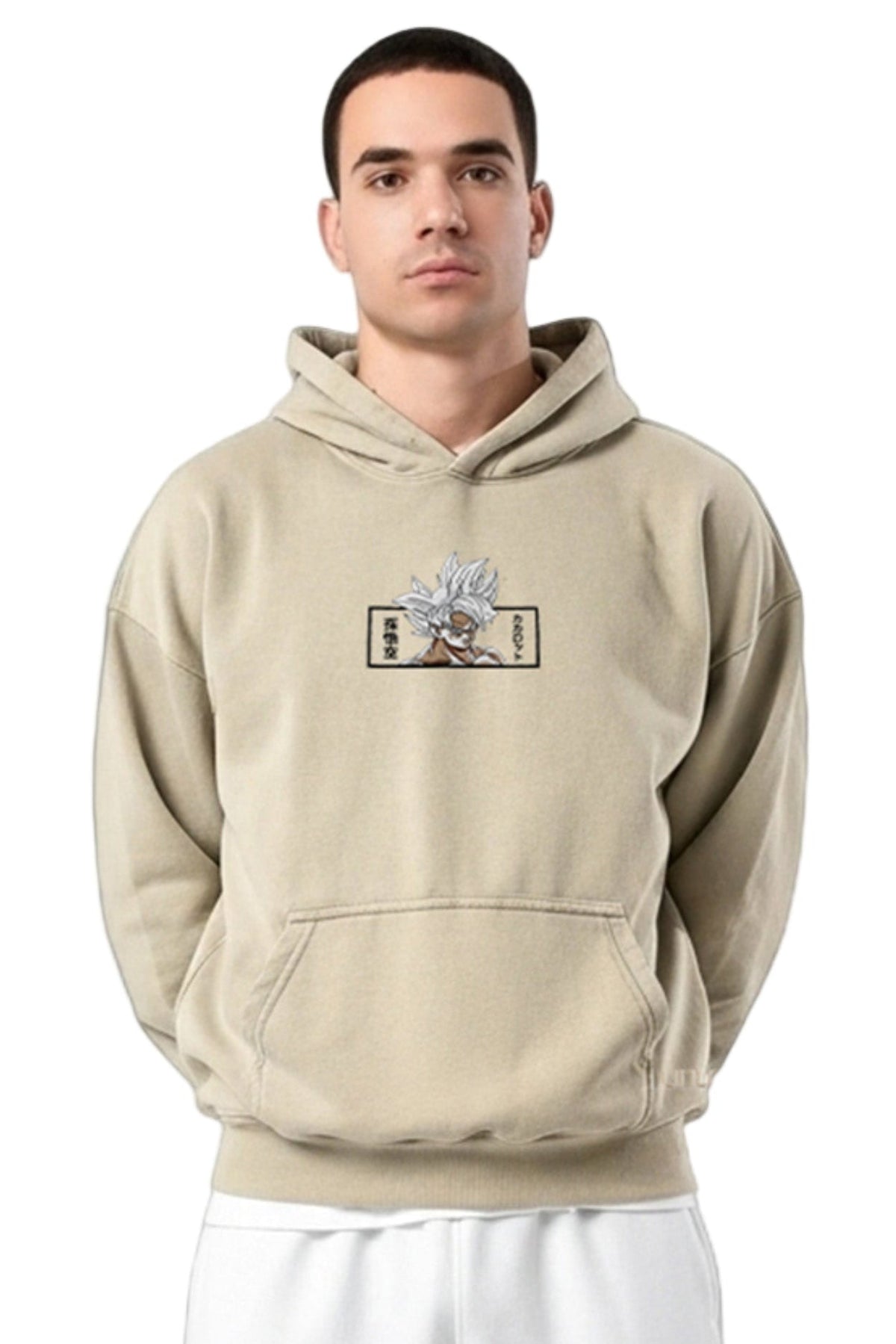 Hoodie Anime Beige - LINUX