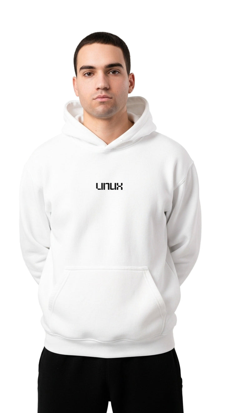 Hoodie Sada White - LINUX