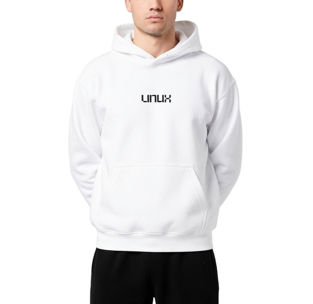 Hoodie Sada White - LINUX